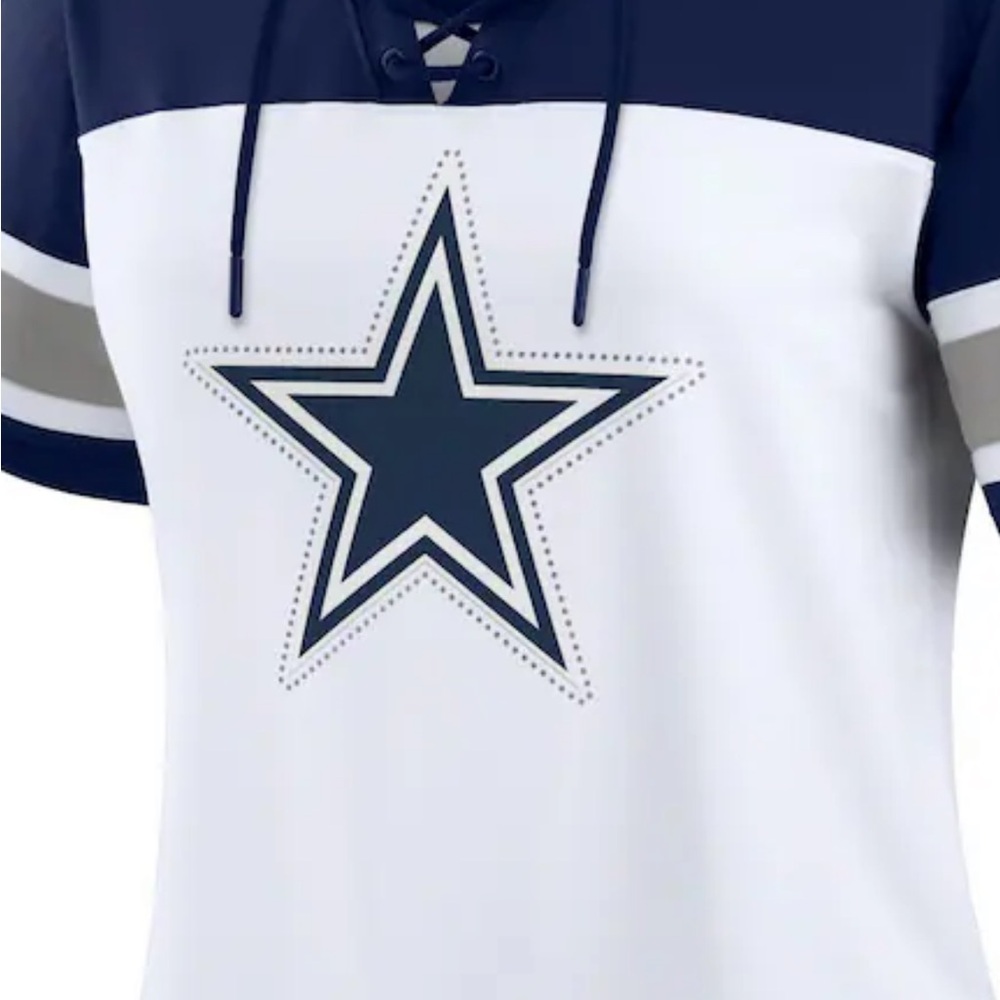 Fanatics Navy and White Lace-Up Jersey